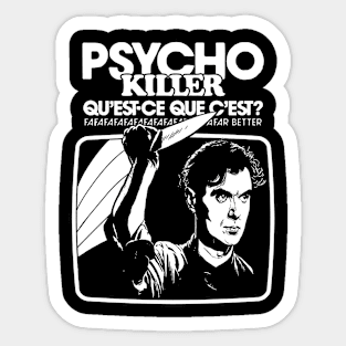 Talking Heads - Psycho killer Sticker